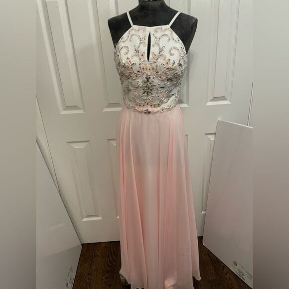 XSCAPE Beaded Maxi Dress Size 6 - Picture 2 of 12